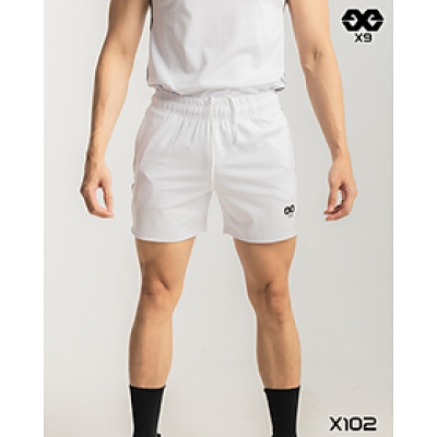 Quần Short Thể Thao 2 Sọc Nam Ngắn Ôm Đùi Fit 5 inch Tập Gym Chạy Bộ Cầu Lông - X102 - X9 Sportswear