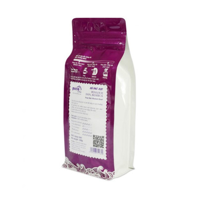 PURIO Grounded Coffee - cà phê bột nguyên chất, Pongour, 100% Arabica, Chua thanh - Đạt tiêu chuẩn HACCP - Túi 250gr