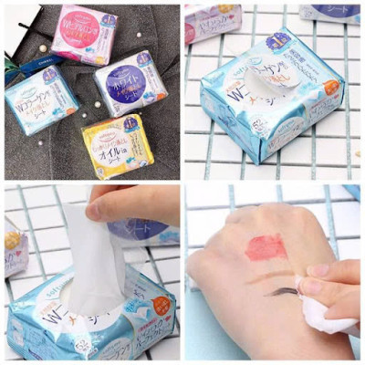 Khăn Giấy Tẩy Trang Dưỡng Ẩm Bổ Sung Collagen Kosé Softymo Cleansing Sheet C (52 miếng)