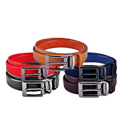 Dây thắt lưng nữ Huy Hoàng 2,5P màu da, đen, đỏ, nâu, xanh HC5104-05-06-07-08