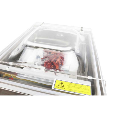 Máy hút chân không công nghiệp kiểu buồng VCC02. Hút bao nhanh, khỏe với buồng hút lớn, dễ sử dụng, tiết kiệm điện. Hàng nhập khẩu chính hãng SGE Thailand