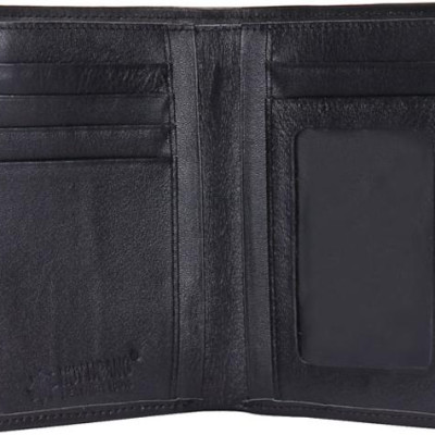 Ví Nam Da Trăn Kiểu Đứng Huy Hoàng HT2304 (12.5 x 10 cm) - Đen