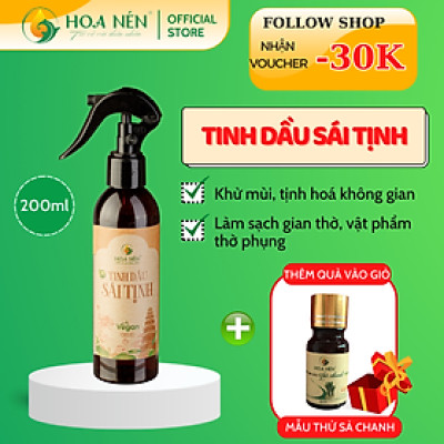 Tinh dầu xịt Sái Tịnh 100ml- Hoa Nén - Vegan - Kh.ử m.ùi, làm sạch kh.ông gi.an th.ờ t.ự, ng.ăn c.ôn tr.ùng