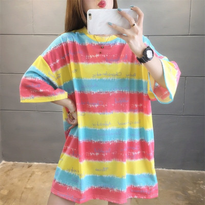 Áo thun nữ Haint Boutique áo form rộng màu sắc nổi bật A02