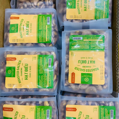 HẠT ĐIỀU RANG MUỐI BÌNH PHƯỚC NGUYÊN HẠT VỎ LỤA 500GRAM