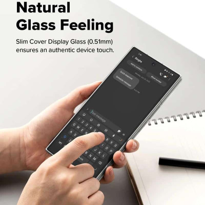Bộ 2 Miếng Dán cường lực kèm khung dán Samsung Galaxy Z Fold 7 Kai.N RINGKE Cover Display Tempered Glass Màn hình ngoài_ Hàng chính hãng