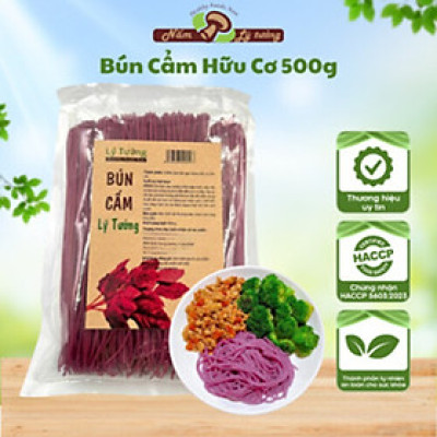 Bún Cẩm Hữu Cơ Lý Tưởng Healthy Ăn Kiêng Eat Clean Thực Dưỡng Siêu Ngon Organic Gói 500g