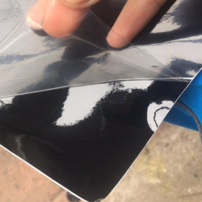 Decal đen siêu bóng dán nóc xe oto chống nóng cách nhiệt chuyên dụng khổ 1m52 tạo hiệu ứng giả cửa sổ trời - Hàng nhập