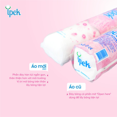 Bông tẩy trang IPEK 130 Miếng (Thổ Nhĩ Kì)