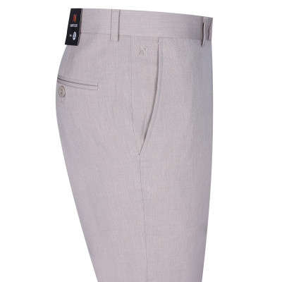 Quần tây nam không ply ống vàng xám ôm Khatoco Q1M578S0-CNVA221-2411-0