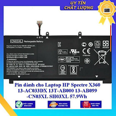 Pin dùng cho Laptop HP Spectre X360 13-AC033DX 13T-AB000 13-AB099 -CN03XL SH03XL 57.9Wh - Hàng Nhập Khẩu New Seal