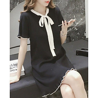 Đầm suông big size, đầm suông cho người mập, đầm che bụng