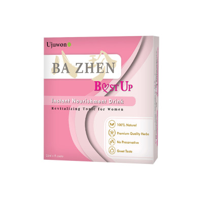 [QUÀ 20.10] Nước Uống Thảo Mộc Giảm Đau Bụng Kinh Hiệu Quả, Tăng Kích Cỡ Vòng 1, Thon Gọn Sắc Vóc Ba Zhen Ujuwon Bust Up (Hộp 8 Gói)