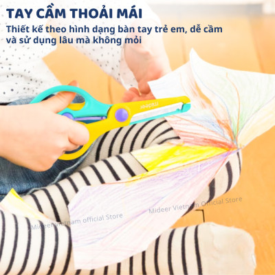 Kéo Thủ Công Cắt Giấy An Toàn Cho Bé An Toàn Mideer Craft Sicrssors