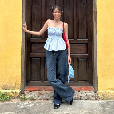 Quần Jeans form rộng cá tính, có size cho nữ Kobi Miều Est.2013