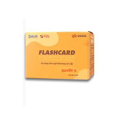 Sách - Thẻ học từ vựng Flashcard tiếng Trung Bác Nhã quyển 2 - Nhiều tác giả - NHÀ XUẤT BẢN Đại học Quốc Gia Hà Nội - Bác Nhã