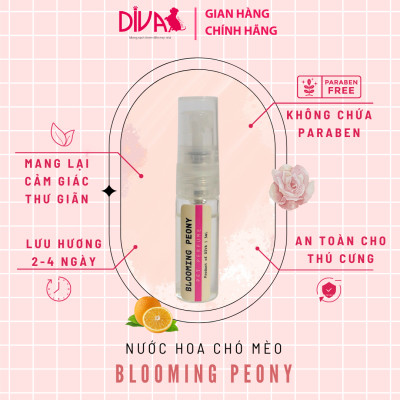 NƯỚC HOA CAO CẤP CHO THÚ CƯNG DIVA - BLOOMING PEONY 3 ML