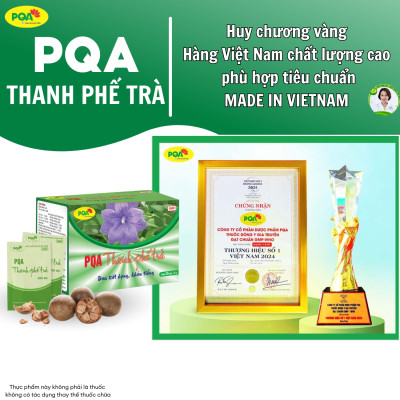 Thanh Phế Trà PQA Hỗ Trợ Giảm Ho, Đờm Và Đau Rát Họng Dùng Cho Người Bị Ho Do Thay Đổi Thời Tiết Hộp 25 Gói
