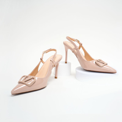 Giày Slingback bóng trơn 9P PABNO PN12019