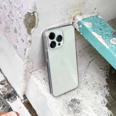 Ốp lưng giảm sốc chống va đập chống ố vàng cho iPhone 14 Pro Max / 14 Pro / 14 Plus / iP 14 hiệu X-level ICE Crystal trang bị đệm khí ẩn bốn góc, Mặt lưng PC chống ố vàng - Hàng nhập khẩu
