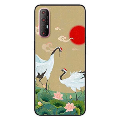 Ốp lưng dành cho Oppo Reno 3 Pro mẫu Hạc Đầu Đỏ