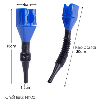 Phễu rót dầu nhớt, đổ xăng, nước làm mát cho ô tô - Có Tấm Lọc - phụ kiện oto Tâm Luân - chổi lau ô tô tẩm đầu