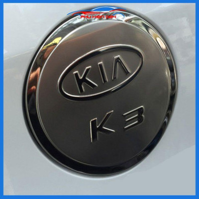 Ốp nắp bình xăng Kia K3 mạ crom chống trầy trang trí ô tô