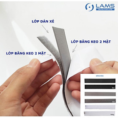 Miếng dán xé có keo bản 2.5cm, velcro tape/ khóa nhám (1 set)