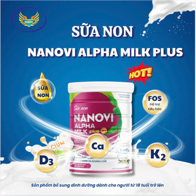 COMBO TIẾT KIỆM 1 hộp sữa non Nanovi Alpha tặng 1 hộp Thực Dưỡng 900g