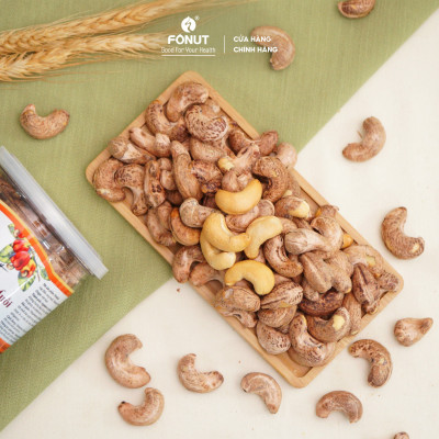 Hạt Điều Còn Vỏ Lụa Rang Muối 500g