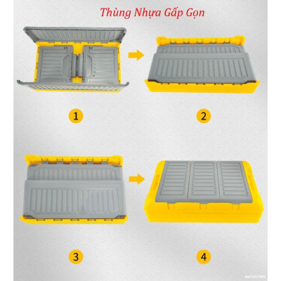 Thùng đựng đồ cốp xe ô tô xếp gọn dễ dàng với 2 dung tích 30L và 55L tiết kiệm tối đa không gian cốp xe ô tô