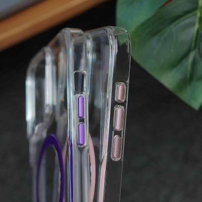 Ốp lưng chống sốc trong suốt chống ố vàng cho iPhone 12, 13 ,14 ,15 Pro Max hiệu Likgus CANDY, Nút bấm kim loại, viền bảo vệ camera - Hàng nhập khẩu