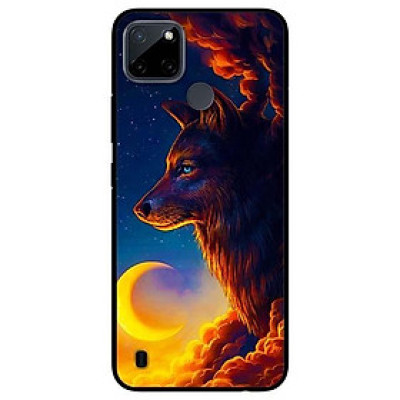 Ốp lưng dành cho Realme C21Y - C25Y mẫu Sói Và Mặt Trăng