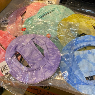 Giao màu ngẫu nhiên - Mũ/Nón Tai Bèo Cho Chó Mèo, Mũ Vải Che Nắng Mùa Hè Đi Biển Có Dây Điều Chỉnh Dành Cho Chó Mèo