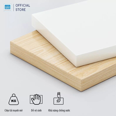 Tủ Quần Áo Phòng Ngủ Đơn Giản Màu Trắng Phối Vân Gỗ Sồi Thương Hiệu SIB Decor TA16