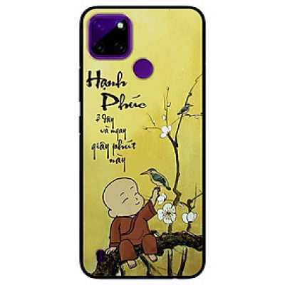 Ốp lưng dành cho Realme C21Y - C25Y mẫu Hạnh Phúc Chú Tiểu Hoa Trắng
