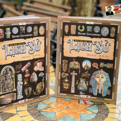 (Trọn bộ 2 tập, bìa cứng in màu toàn bộ) BÁCH KHOA TOÀN THƯ LỊCH SỬ – Á Châu Books – NXB Lao Động