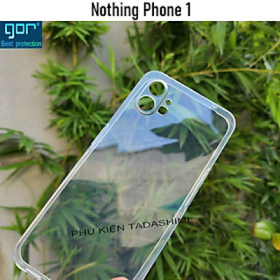Ốp Lưng Dẻo Gor cho Nothing Phone 1 Trong Suốt, Có Gờ Bảo Vệ Camera Hãng Gor - Hàng nhập khẩu