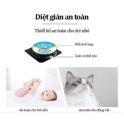 Combo 4 bộ 6 Viên Mồi Diệt Gián, Thuốc Diệt Côn Trùng Sinh Học Không Độc Hại Dùng Trong Nhà Bếp, Hộ Gia Đình