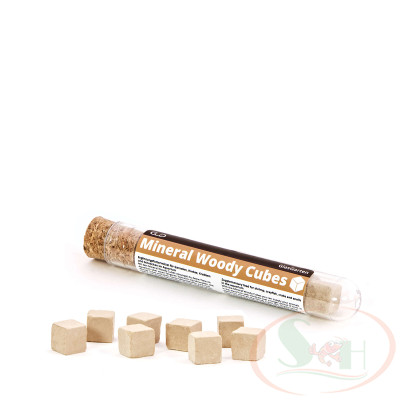 Thức ăn dặm GlasGarten Mineral Woody Cubes sợi gỗ chất xơ tiêu hóa cho cá tép cảnh