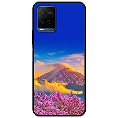 Ốp lưng dành cho Vivo Y21 - Vivo Y21s mẫu Núi Mây Và Hoa