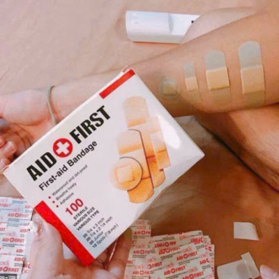 Băng Dán Cá Nhân Hộp 100 Miếng – Băng Gâu Dán Vết Thương Nhiều Kích Cỡ, Bảo Vệ Hiệu Quả - HÀNG CHÍNH HÃNG MINIIN