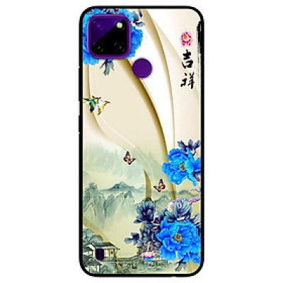 Ốp lưng dành cho Realme C21Y - C25Y mẫu Hoa Xanh và Bướm