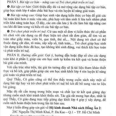 	Bài Tập Và Trò Chơi Phát Triển Trí Tuệ Toán 4 (Dùng Chung Cho Các Bộ SGK Hiện Hành) _HA