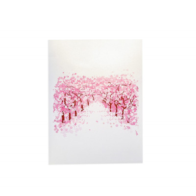 Thiệp 3D Pop Up Rừng Hoa Anh Đào – Thiệp Nghệ Thuật, Thiệp Chúc Mừng, Sinh Nhật, Nhật Bản, F33