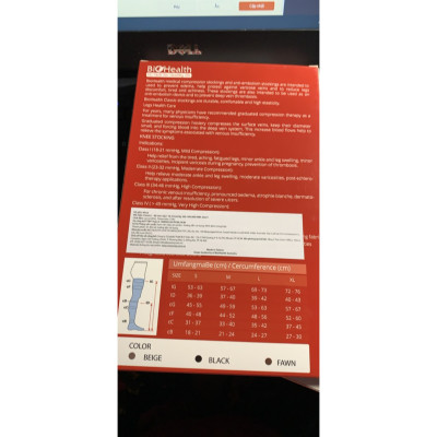 Vớ cố định khớp gối và ngăn giãn tĩnh mạch BioHealth - M