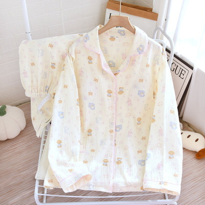 Bộ Đồ Bầu Và Sau Sinh Xô Muslin Cổ Tròn B254