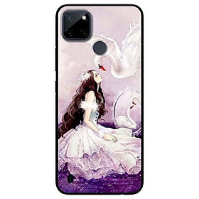 Ốp lưng dành cho Realme C21Y - C25Y mẫu Cô Gái Thiên Nga