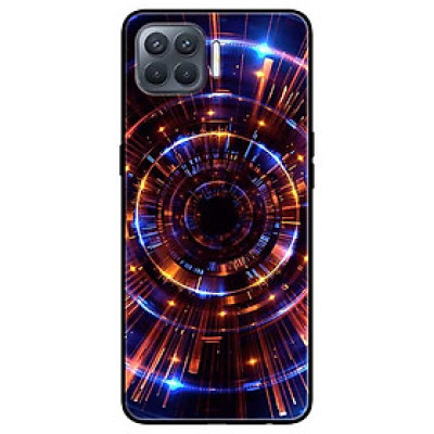 Ốp lưng dành cho Oppo A93 - F17 Pro mẫu Vòng Tròn Vàng Xanh