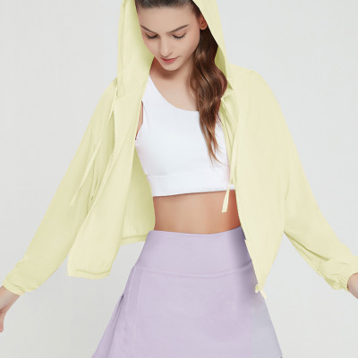 Áo khoác nữ vải lụa mỏng nhẹ mát lạnh đi nắng chống tia UV